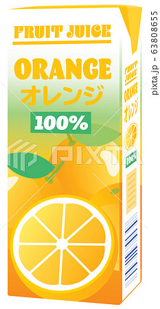 オレンジジュースの200mlのパック オレンジジュースの200mlのパック 63808655