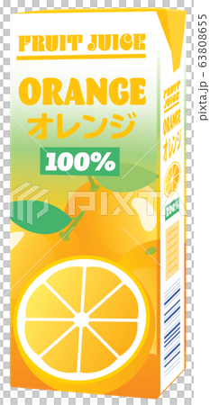 オレンジジュースの200mlのパック オレンジジュースの200mlのパック 63808655