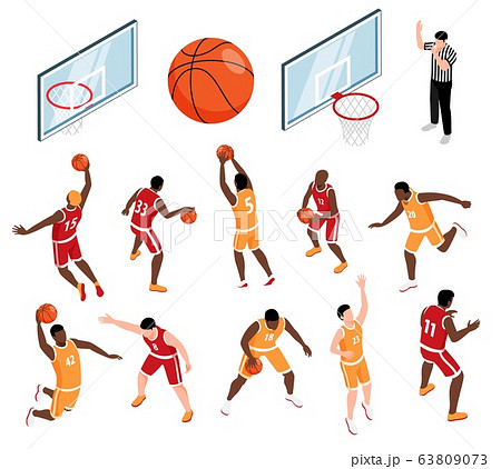 Basketball Isometric Set 63809073
