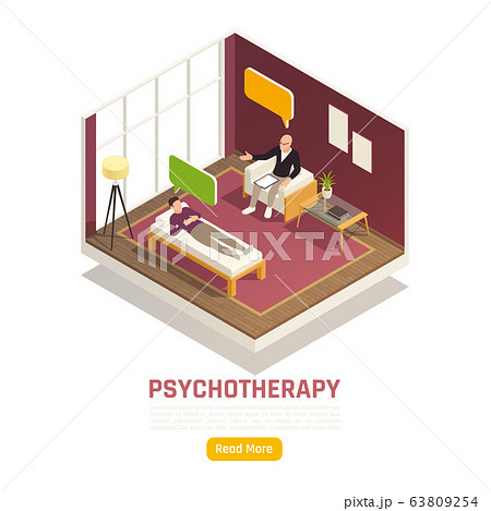 Psychotherapy Session Isometric Composition  63809254