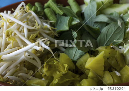 Eat vegetables with Fermented Rice Flour Noodles. Eat vegetables with Fermented Rice Flour Noodles. 63810294