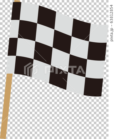 レース旗のイラスト素材