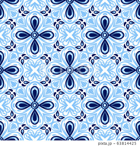 Italian ceramic tile pattern. Mediterranean porcelain pottery. Italian ceramic tile pattern. Mediterranean porcelain pottery. 63814425