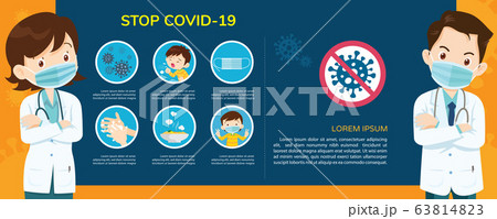 Doctor explain for Coronavirus with copy space for Doctor explain for Coronavirus with copy space for 63814823