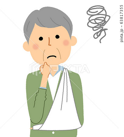 シニア男性　三角巾 63817355