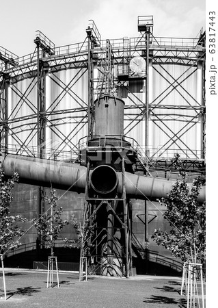 Renovated gasholder in the industrial zone, Dolni Vitkovice, Ostrava, Czech Republic 63817443