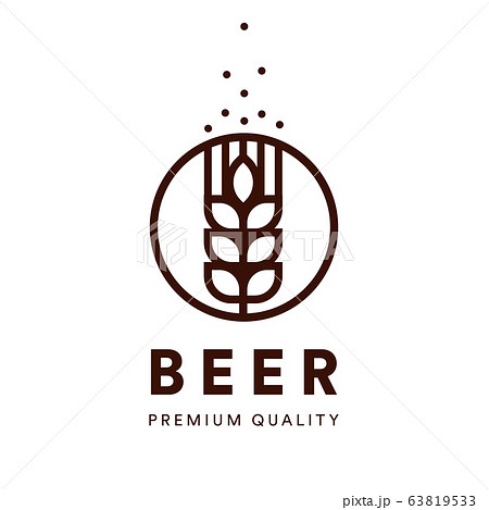 Brewery emblem. Craft beer vector logo. Premium quality ale, alkohol drink logotype. 63819533