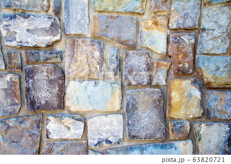 Background of old big stone wall texture 63820721