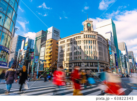 日本の東京都市景観 東京・銀座=3月9日 日本の東京都市景観 東京・銀座=3月9日 63822343