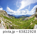 Traveling to beautiful Alps in summer 63822928