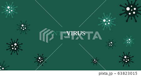 Abstract model of new hantavirus with title. 63823015