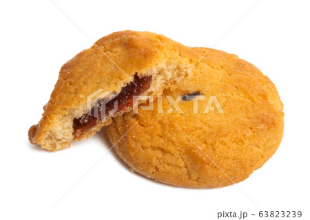 cookies with fruit filling isolated cookies with fruit filling isolated 63823239
