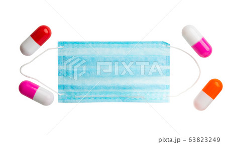 medical mask isolated medical mask isolated 63823249