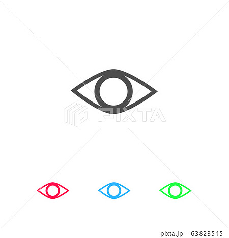 Eye icon flat. Eye icon flat. 63823545