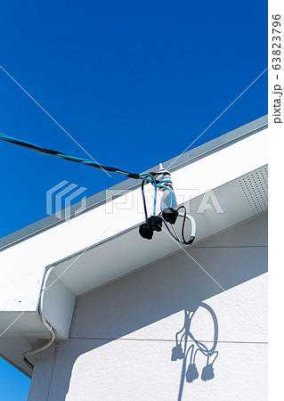 屋根 ライフライン 電気引込 屋根 ライフライン 電気引込 63823796