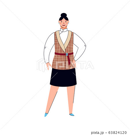 Business woman cartoon character in formal suit, vector illustration isolated. Business woman cartoon character in formal suit, vector illustration isolated. 63824120