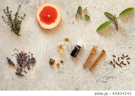 Antibacterial, antiviral and immune-boosting essential oils, with empty spaces for inscriptions Antibacterial, antiviral and immune-boosting essential oils, with empty spaces for inscriptions 63824241