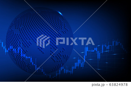 Stock market or forex trading graph in futuristic 63824978