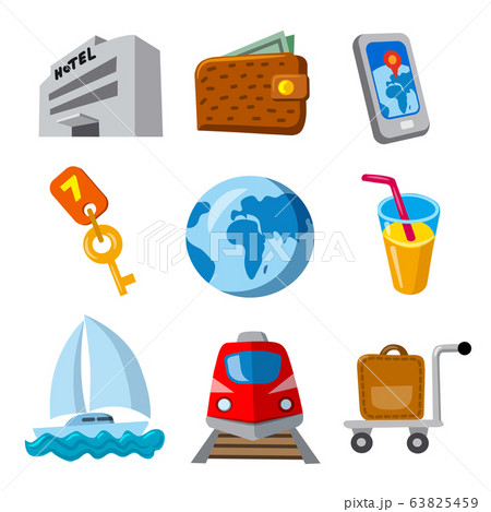 travel and journey icons 63825459