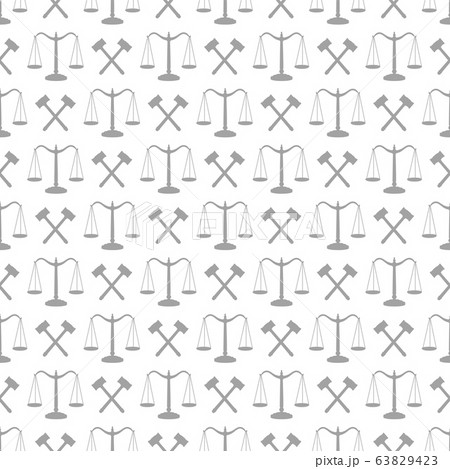 Scales and judicial hammer pattern 63829423