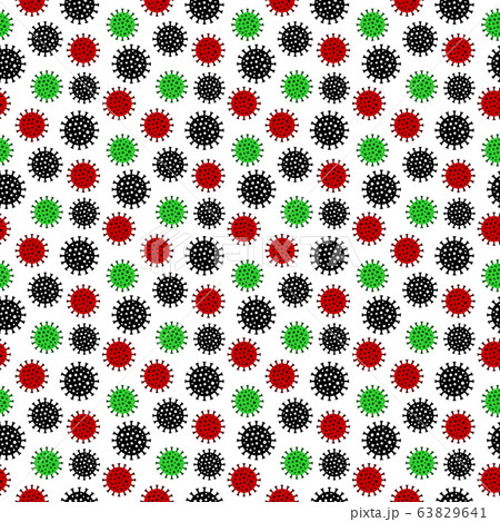 Viral seamless pattern.のイラスト素材 [63829641] - PIXTA