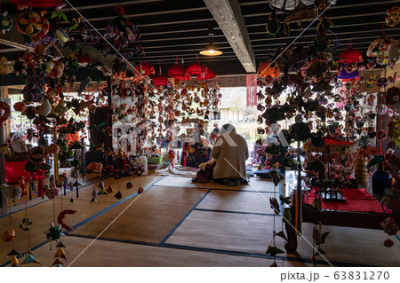 福島県二本松市　春の安達ヶ原ふるさと村　農村生活館　室内 63831270