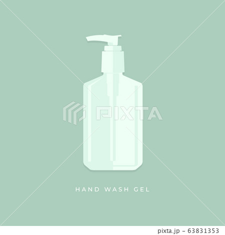 Alcohol gel. Hand wash gel icon symbol. 63831353