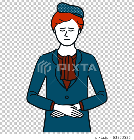 謝罪する女性 63833525