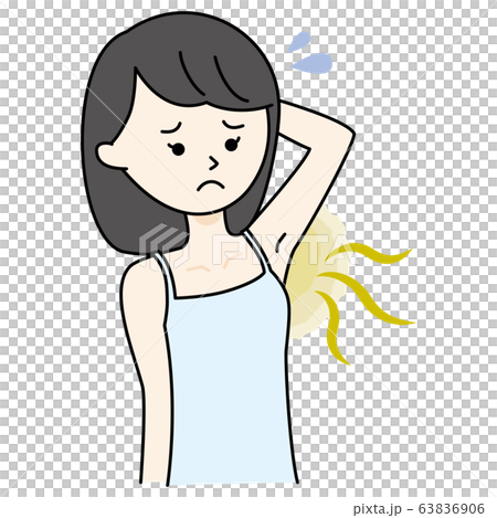 わきがや体臭に悩む若い女性 キャミソール わきがや体臭に悩む若い女性 キャミソール 63836906