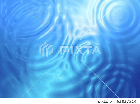 水面に広がる波紋 水面に広がる波紋 63837514