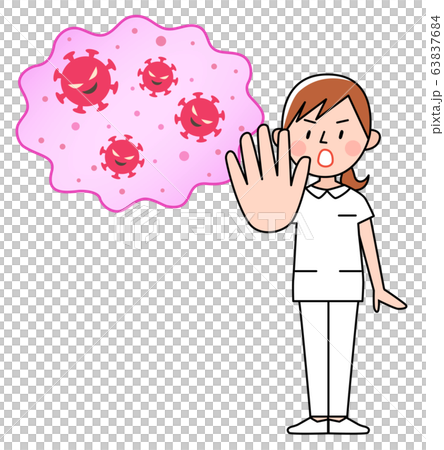 New coronavirus and female nurse New coronavirus and female nurse 63837684