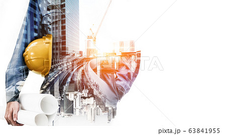 Future building construction engineering project. 63841955
