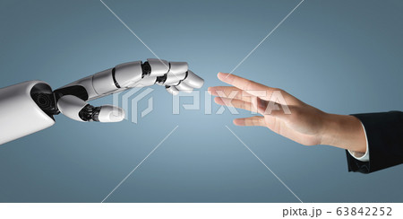 Future artificial intelligence robot and cyborg. 63842252