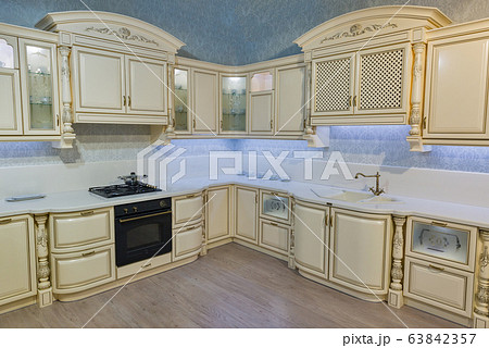 Kitchen interior in baroque style Kitchen interior in baroque style 63842357