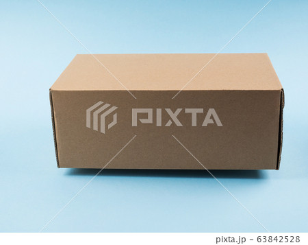 Contactless delivery concept. Cardboard box Contactless delivery concept. Cardboard box 63842528