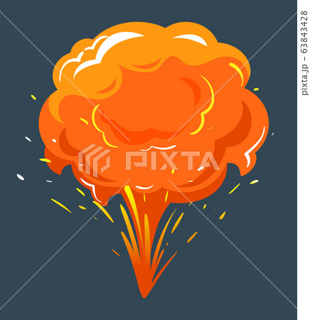 Big Explosion, Bright Bang with Orange Cloud Big Explosion, Bright Bang with Orange Cloud 63843428