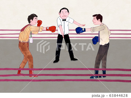 Fair competition concept illustration. Good competition in many fields. 006 63844628