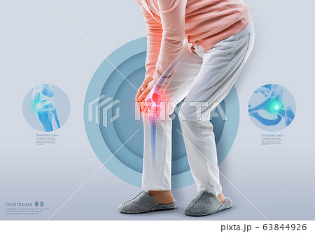 Health problems concept. Pain on human body 002 63844926