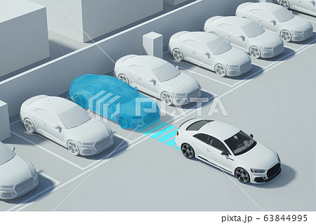 3D smart car safety system on the road 002 3D smart car safety system on the road 002 63844995