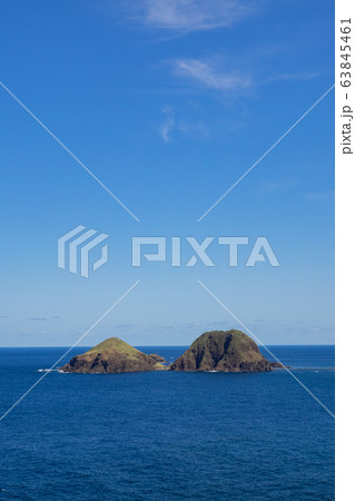 願集落から見る二ツ亀 63845461