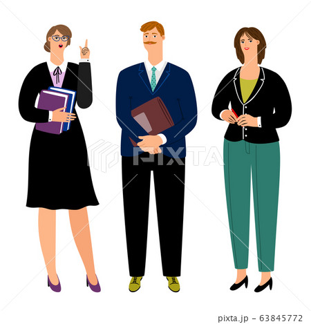 Colleagues man and woman speak about work Colleagues man and woman speak about work 63845772