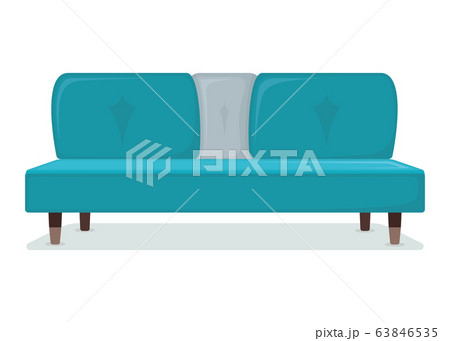 Design Home Sofa Modern Couch Isolated On White のイラスト素材