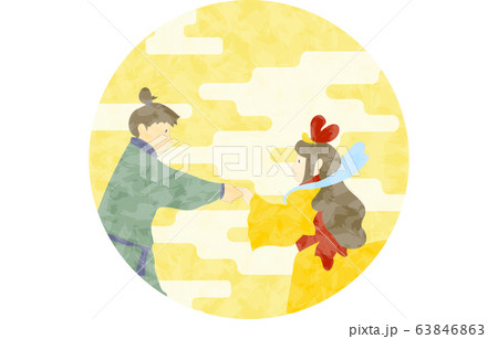 七夕の織姫と彦星のイラスト 63846863