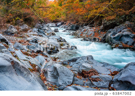 栃木 日光 秋の憾満ケ淵 栃木 日光 秋の憾満ケ淵 63847002