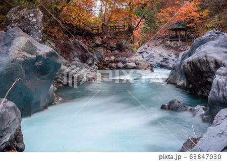 栃木　日光　秋の憾満ケ淵 63847030