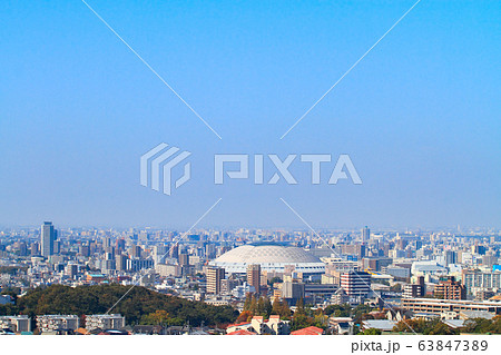 名古屋市　都市風景（ナゴヤドーム） 63847389
