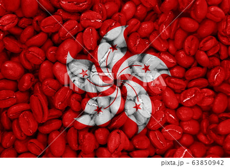 coffee with the country flag background 63850942