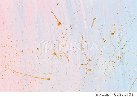Delicate pink and blue background with gold paint Delicate pink and blue background with gold paint 63851702