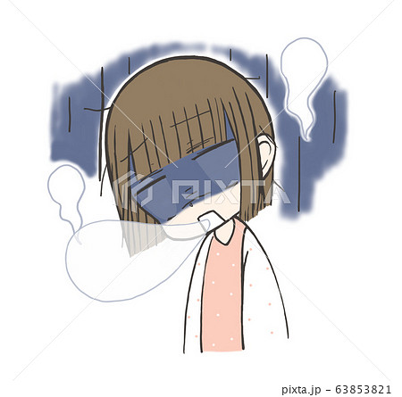 魂抜ける しんどい 女性 イラストのイラスト素材
