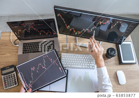 Stock exchange market concept, Business investor 63853877